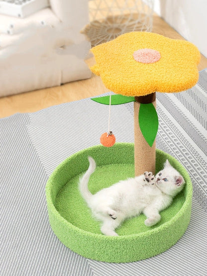 Aaponminimarket Cat Scratcher with Sisal Winding and Hemp Surface