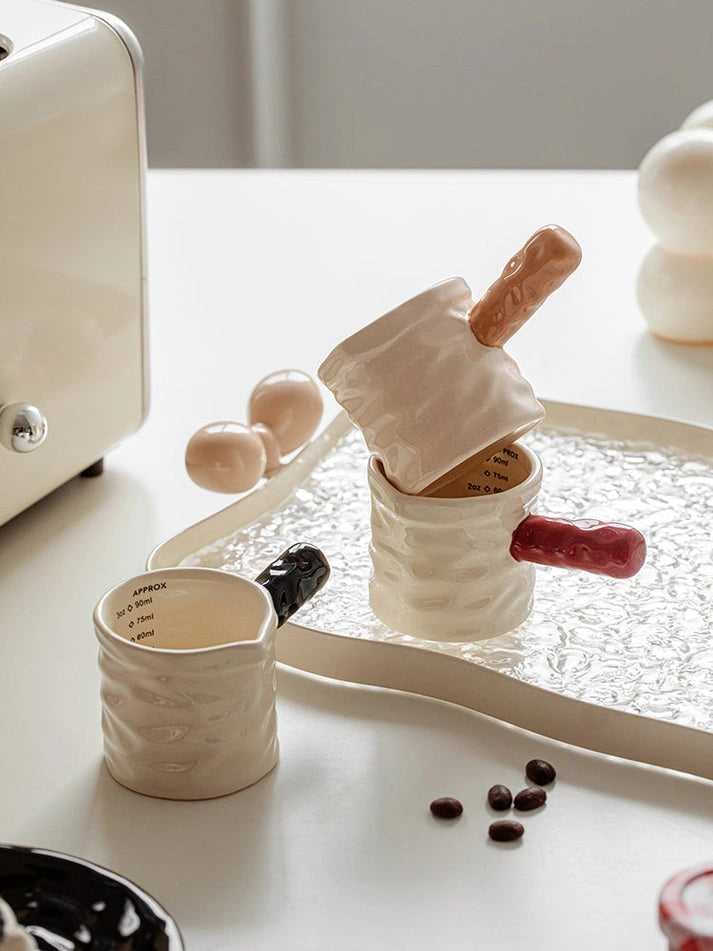 Aaponminimarket Ceramic Coffee Measuring Cup