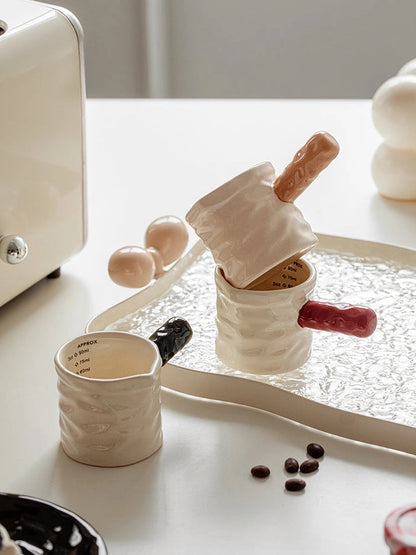 Aaponminimarket Ceramic Coffee Measuring Cup