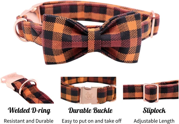 Aaponminimarket Charming Bowtie Dog Collar