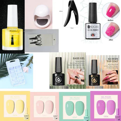 Aaponminimarket Coco Lasting Gel Nail Polish Set