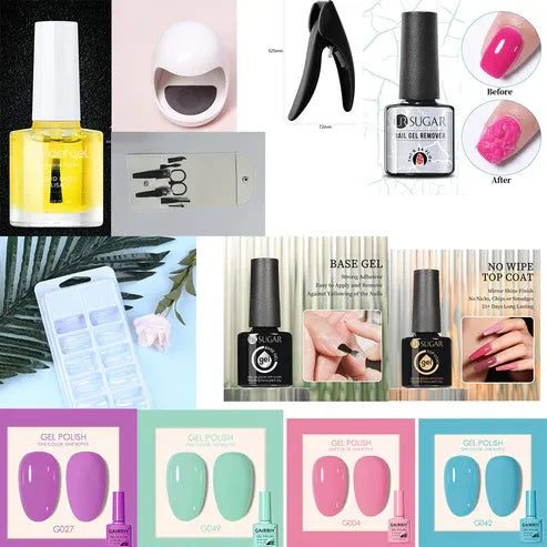 Aaponminimarket Coco Lasting Gel Nail Polish Set