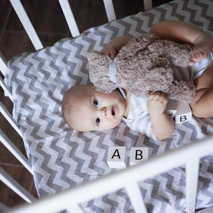 Aaponminimarket Cot Bed Jersey Fitted Sheets 100% Cotton 140x70cm - Pack Of 4