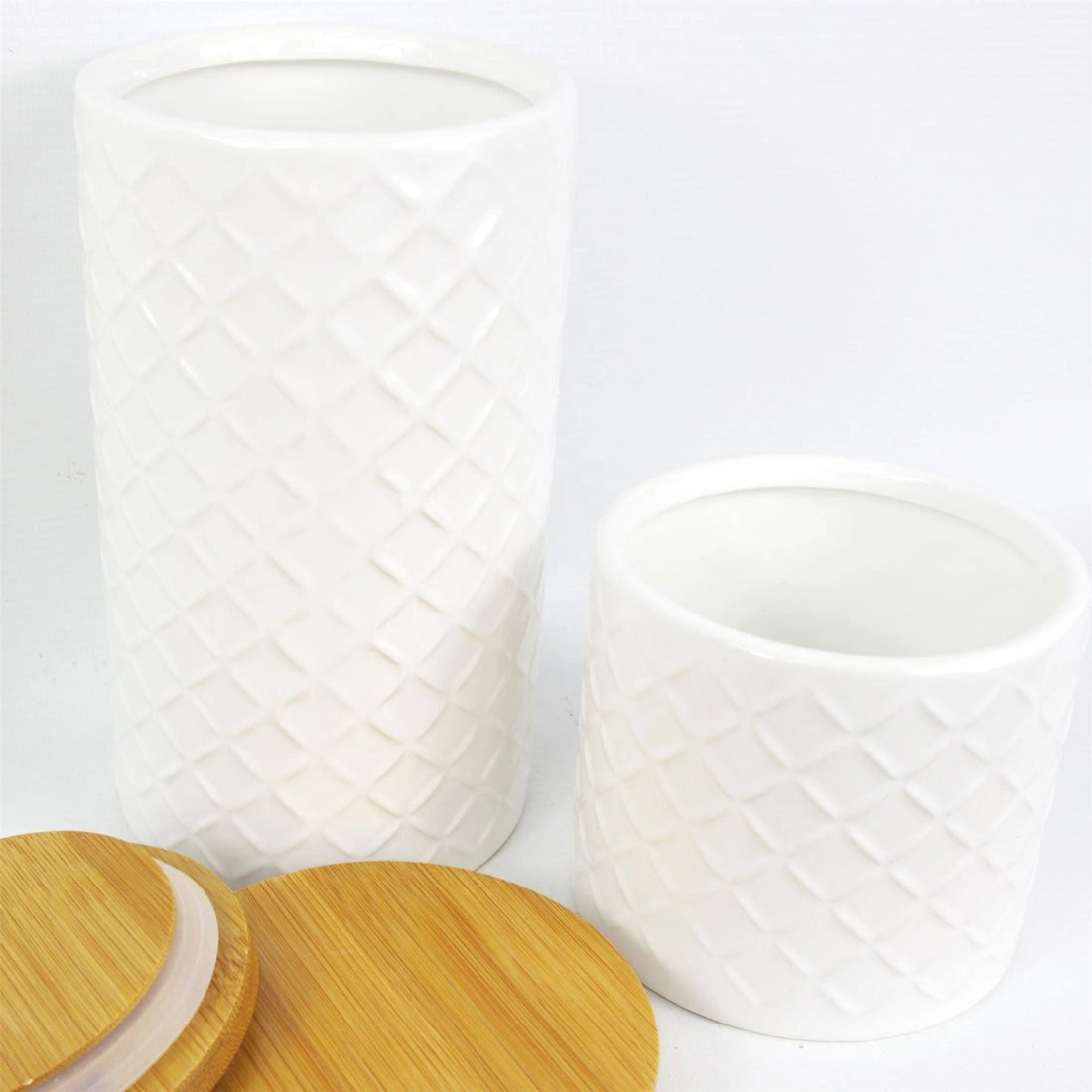 Aaponminimarket Cream Ceramic Canister Set