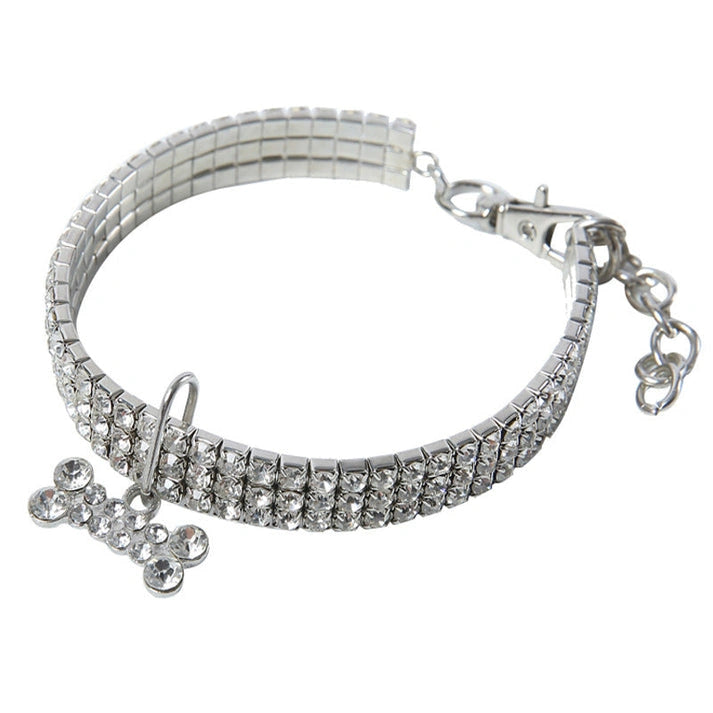 Aaponminimarket Crystal Rhinestone Dog and Cat Collar
