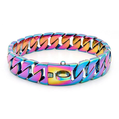 Aaponminimarket Cuban Chain Dogs Collar