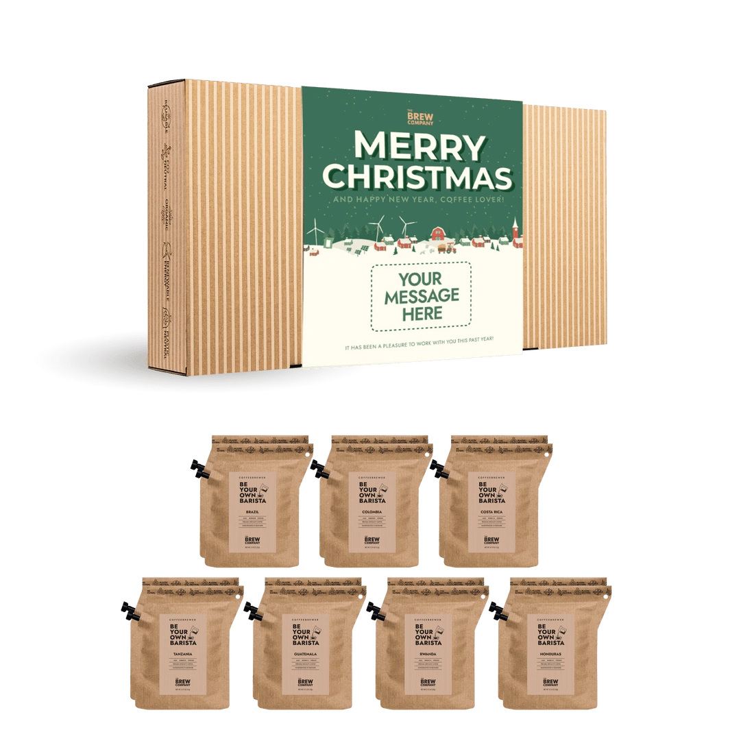 Aaponminimarket Custom Merry Christmas Coffee Gift Box