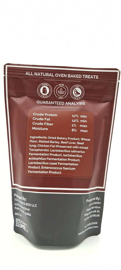 Aaponminimarket Digestive Health Beef Heart Dog Treats - All Natural Oven Baked