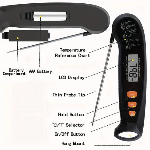 Aaponminimarket Digital Meat Thermometer