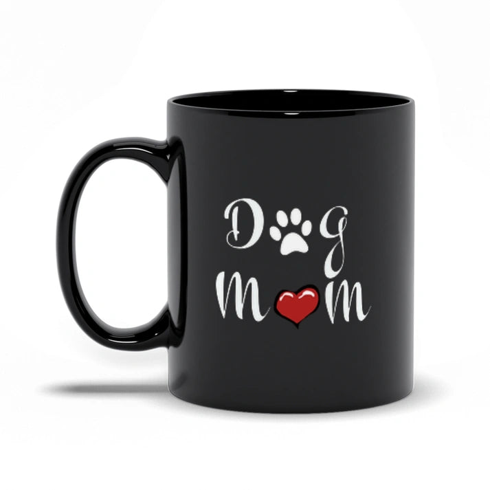 Aaponminimarket Dog Mom Mug (Black)