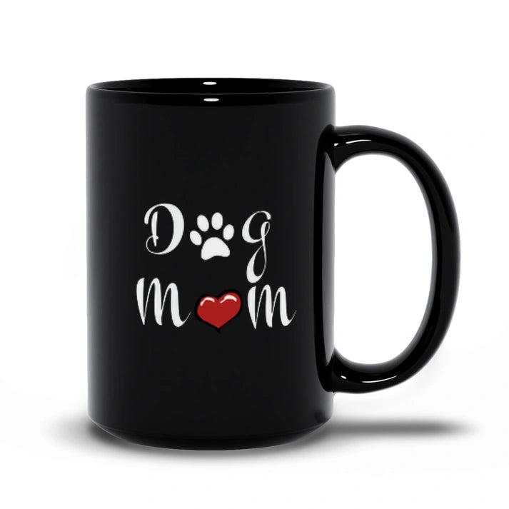 Aaponminimarket Dog Mom Mug (Black)