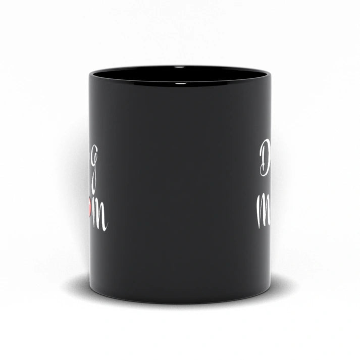 Aaponminimarket Dog Mom Mug (Black)