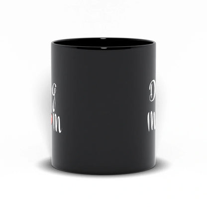 Aaponminimarket Dog Mom Mug (Black)