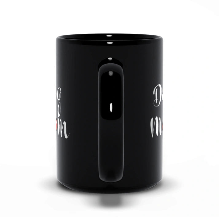 Aaponminimarket Dog Mom Mug (Black)