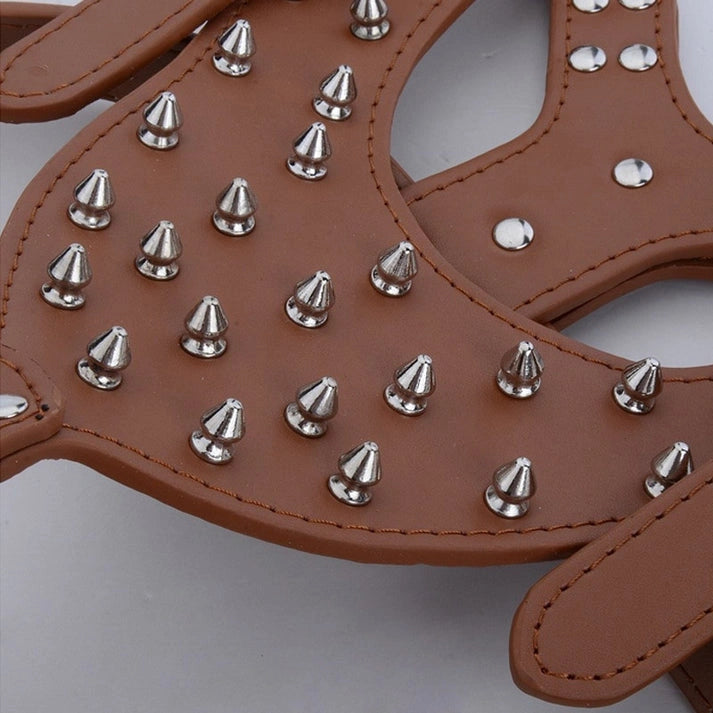 Aaponminimarket Dog Zinc alloy Rivets Spiked Studded Harness