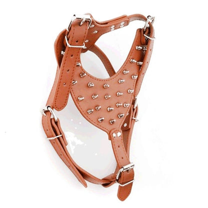 Aaponminimarket Dog Zinc alloy Rivets Spiked Studded Harness