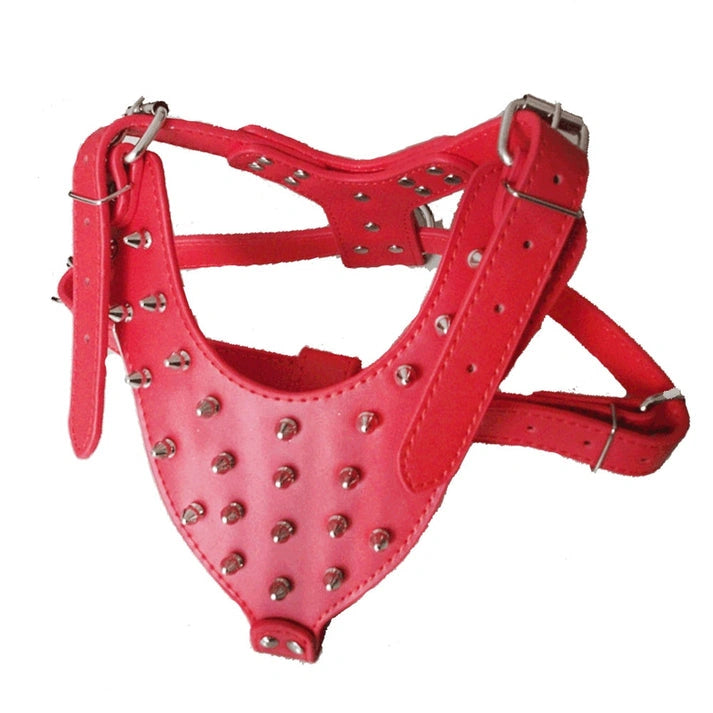 Aaponminimarket Dog Zinc alloy Rivets Spiked Studded Harness