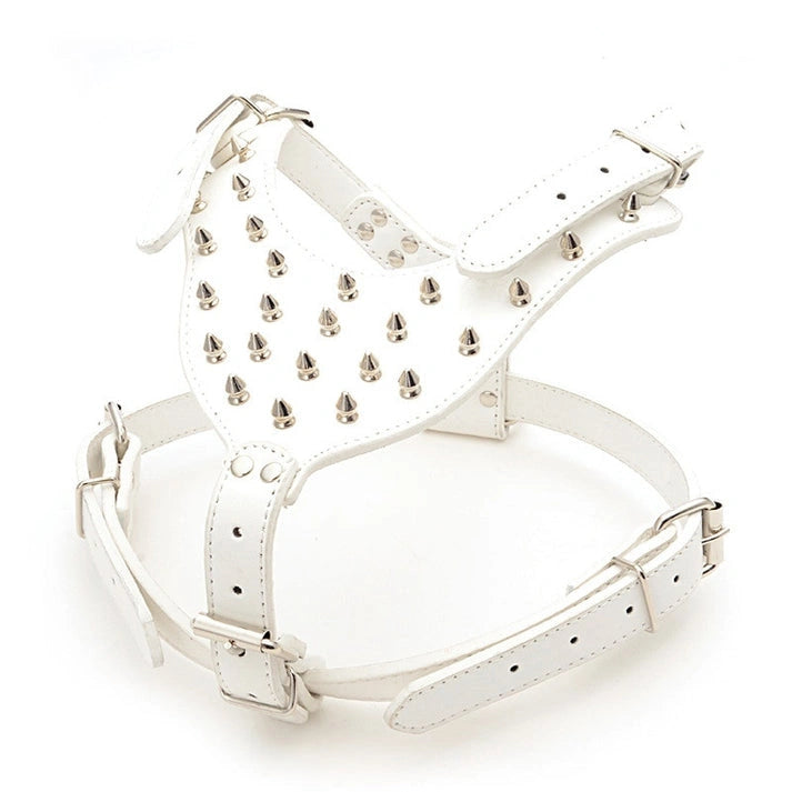 Aaponminimarket Dog Zinc alloy Rivets Spiked Studded Harness