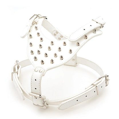 Aaponminimarket Dog Zinc alloy Rivets Spiked Studded Harness
