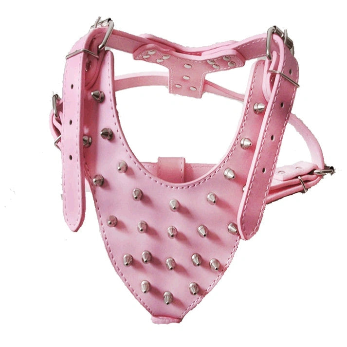 Aaponminimarket Dog Zinc alloy Rivets Spiked Studded Harness