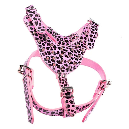 Aaponminimarket Dog Zinc alloy Rivets Spiked Studded Harness