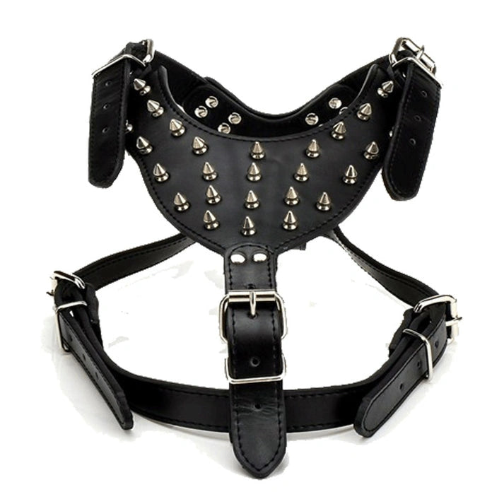 Aaponminimarket Dog Zinc alloy Rivets Spiked Studded Harness