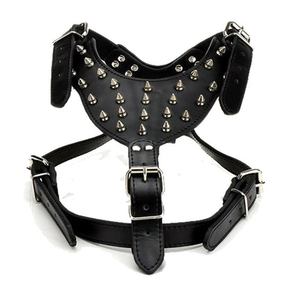 Aaponminimarket Dog Zinc alloy Rivets Spiked Studded Harness