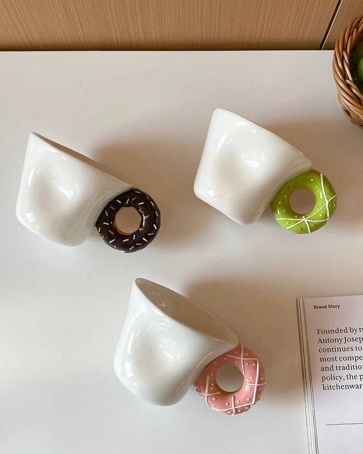 Aaponminimarket Donut Handle Mug