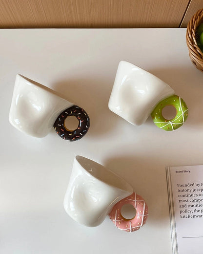 Aaponminimarket Donut Handle Mug