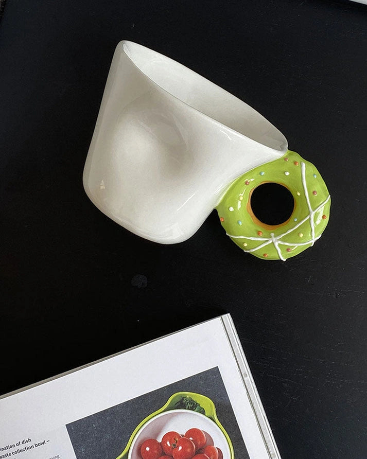 Aaponminimarket Donut Handle Mug