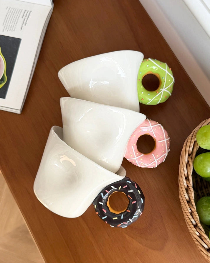 Aaponminimarket Donut Handle Mug