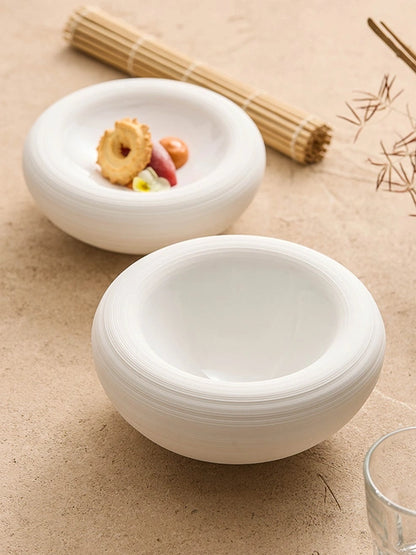 Aaponminimarket Double-Layer Artistic Ceramic Bowl