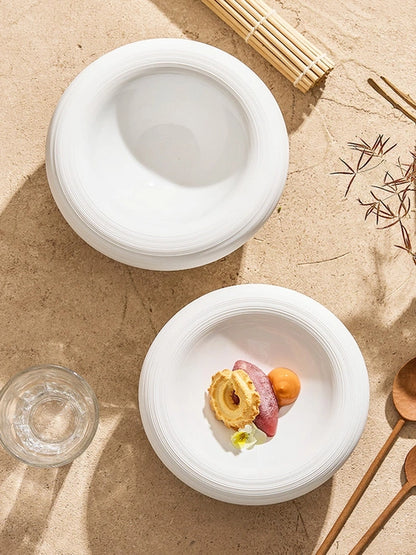 Aaponminimarket Double-Layer Artistic Ceramic Bowl