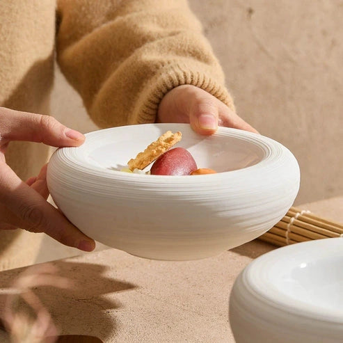Aaponminimarket Double-Layer Artistic Ceramic Bowl