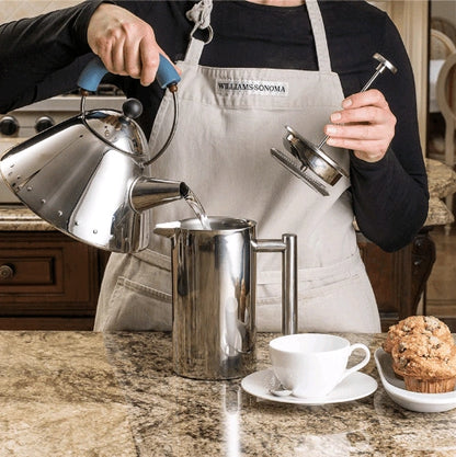 Aaponminimarket Double Stainless Steel Coffee Pot