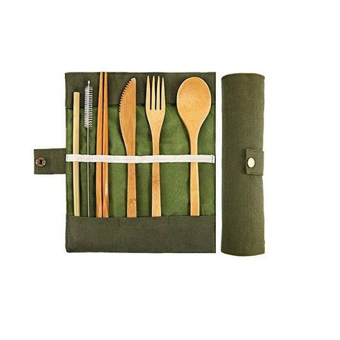 Aaponminimarket Eco-Friendly Bamboo Cutlery Set