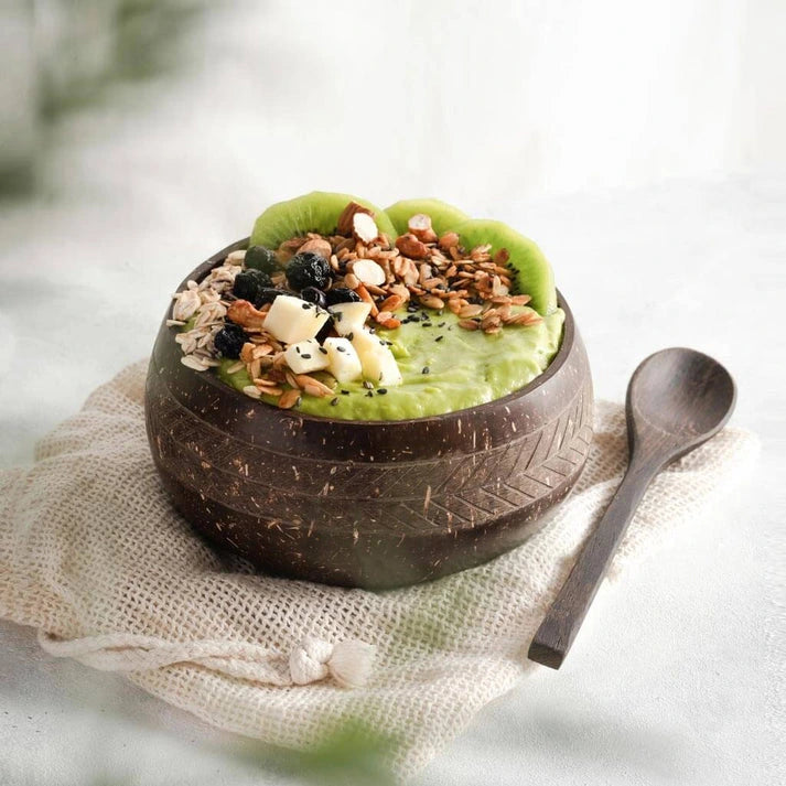 Aaponminimarket Eco-friendly Coconut Bowls & Spoons Set of 4