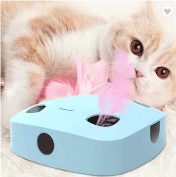 Aaponminimarket Electric Feather Cat Stick Toy