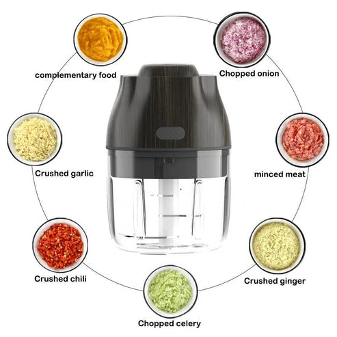 Aaponminimarket Electric Garlic & Salad Chopper