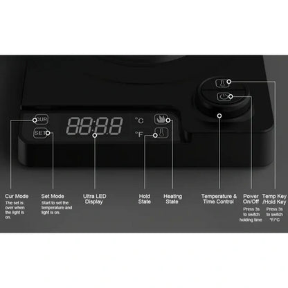 Aaponminimarket Electric Kettle Gooseneck Adjustable Temp (1200W)