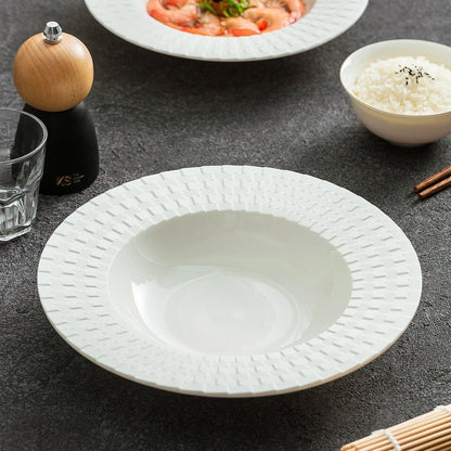 Aaponminimarket Embossed Weave Soup Plate
