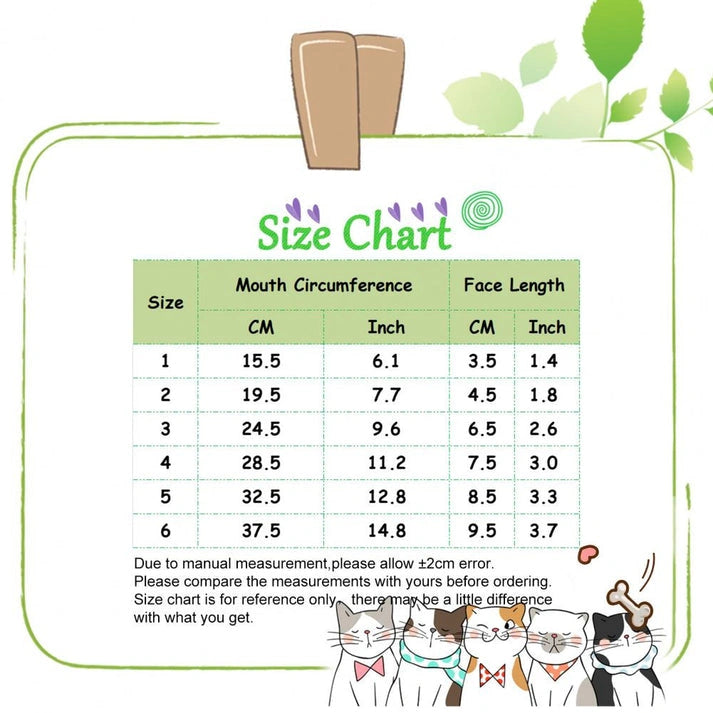 Aaponminimarket Face Guard Buckle Wear-resistant Muzzle