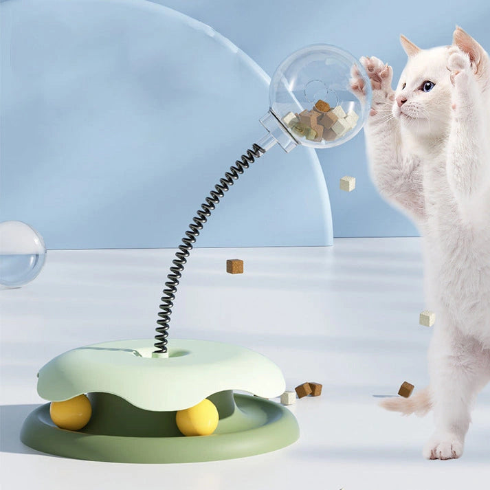 Aaponminimarket Feline Frenzy Interactive Treat Dispenser Ball