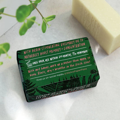 Aaponminimarket Focus Bar 100% Natural Vegan Rosemary Soap