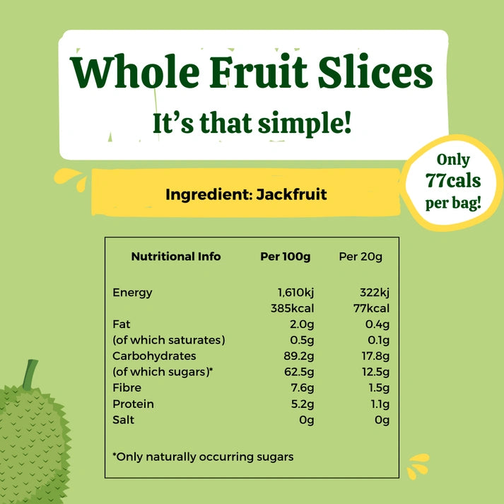 Aaponminimarket Freeze Dried Jackfruit Crisps (10 Bags)