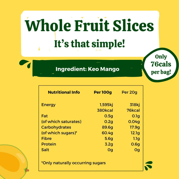 Aaponminimarket Freeze Dried Keo Mango Crisps (10 Bags)
