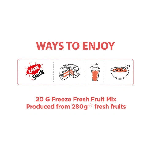 Aaponminimarket Fruit Mix Freeze-Dried Snacks | Pol's Freeze Fresh- 20g
