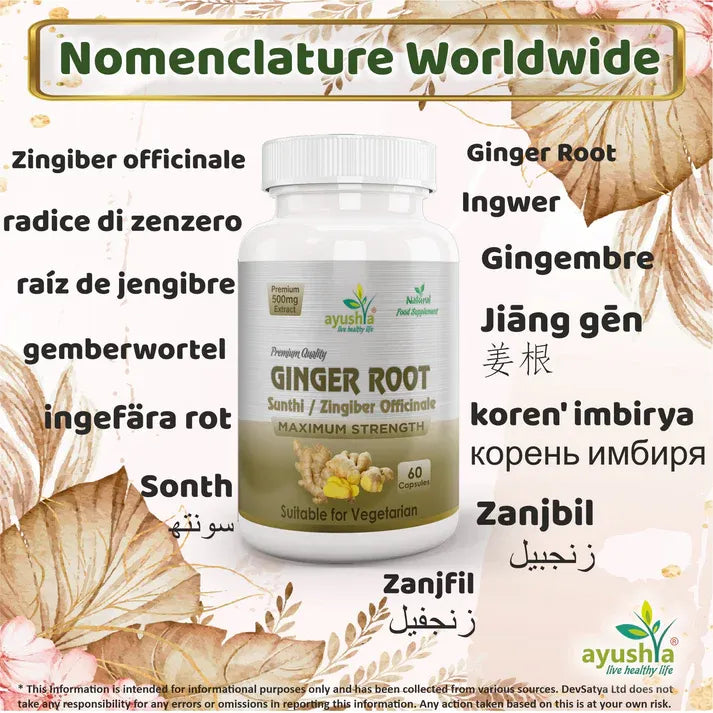 Aaponminimarket Ginger Root (Sunthi) Capsule