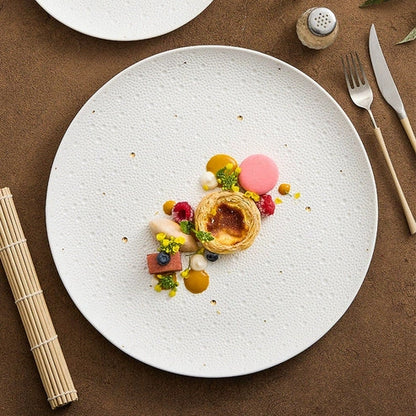 Aaponminimarket Gold Dot Textured Plate