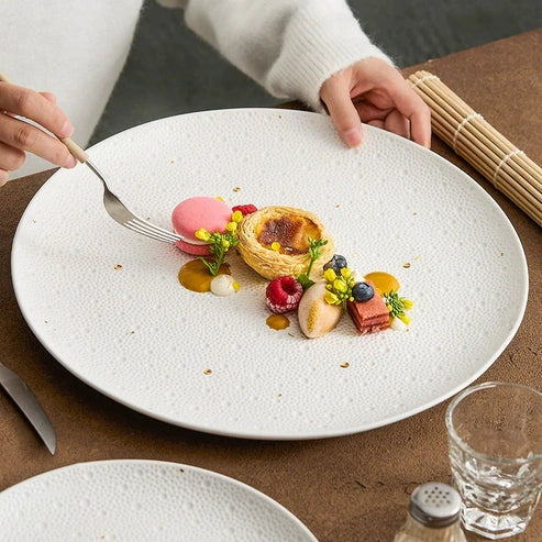 Aaponminimarket Gold Dot Textured Plate